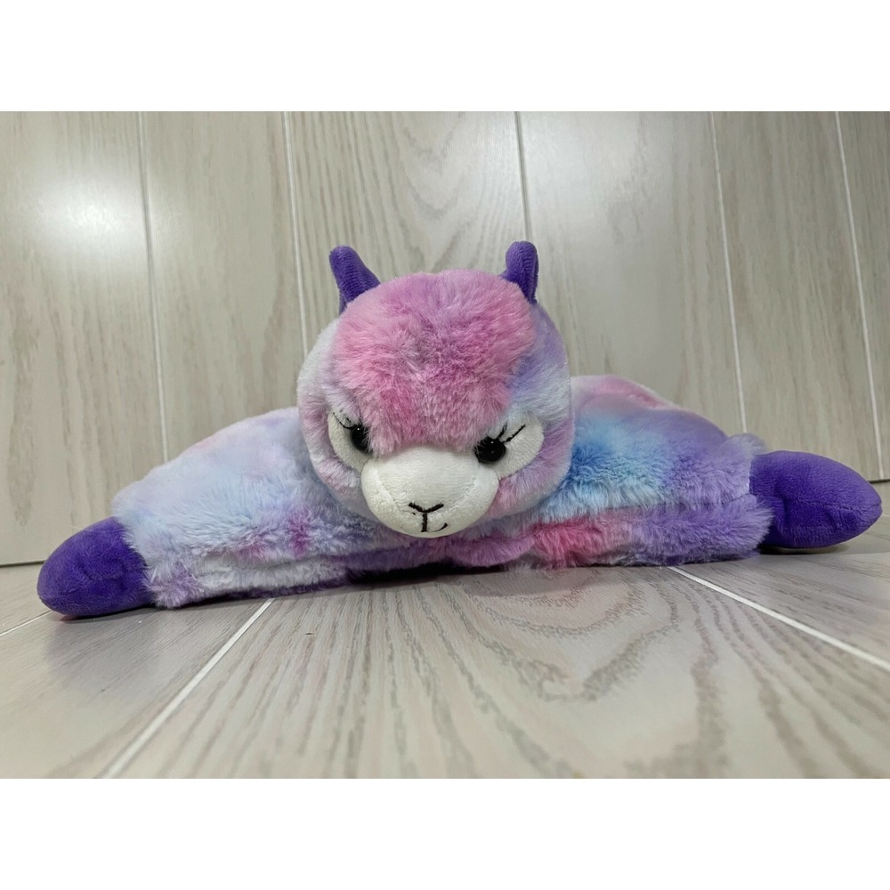 Aroma Home llama alpaca purple blue plush removable microwaveable heating pad